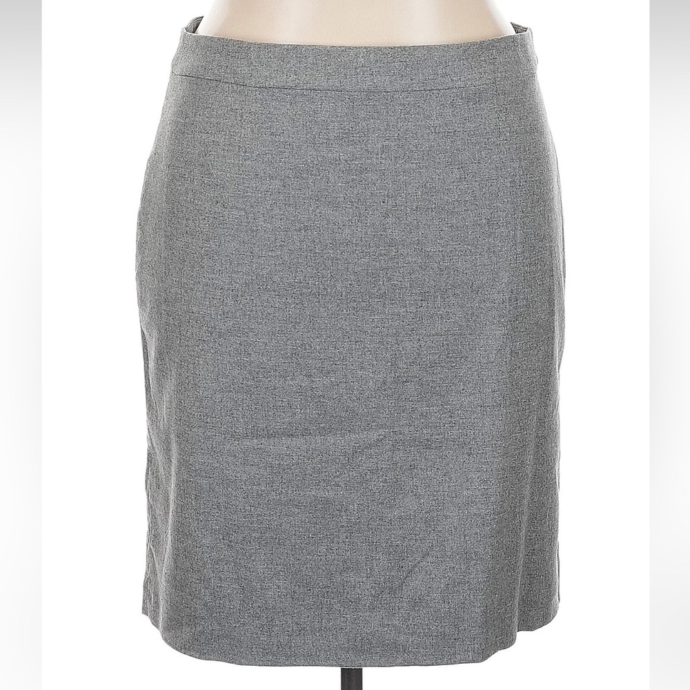 Banana Republic Wool Classic Timeless Career Gray Women's Skirt Size 14 NWT